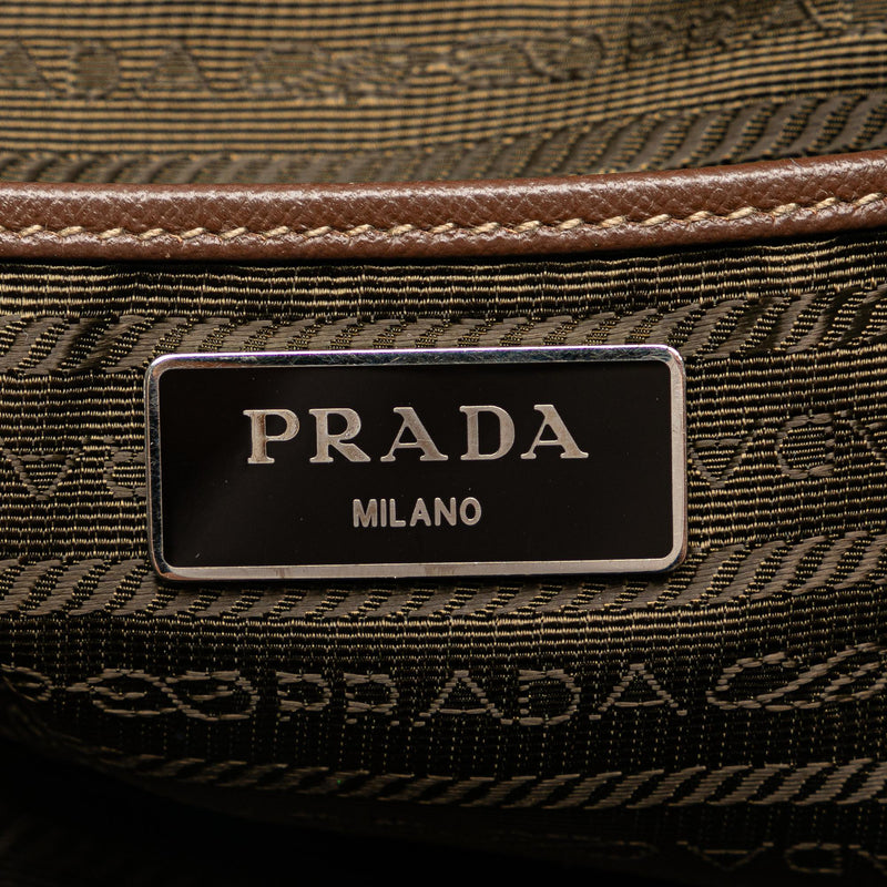 Prada Tessuto Stampato Satchel (SHG-B0juDO)