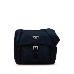 Prada Tessuto Zip Buckle Messenger Bag (SHG-YzDoCP)