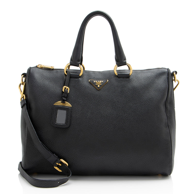 Prada Vitello Daino Bauletto Satchel (SHF-LuKaXy)