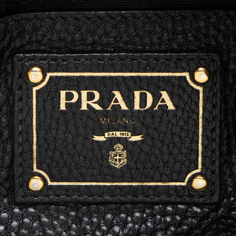 Prada Vitello Daino Bauletto Satchel (SHF-LuKaXy)