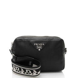 Prada Vitello Daino Double Zip Camera Bag (SHF-HrhHCy)