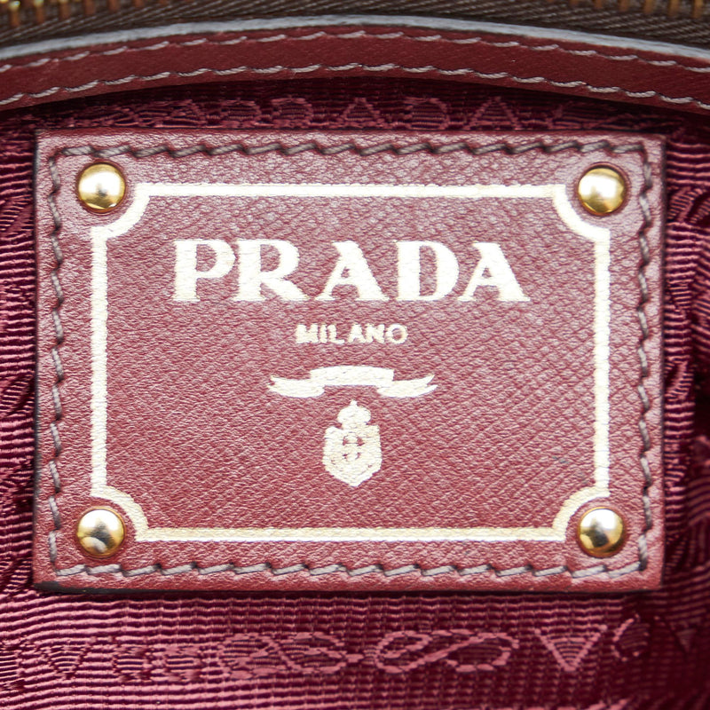 Prada Wallet on Chain Vitello Daino Pink