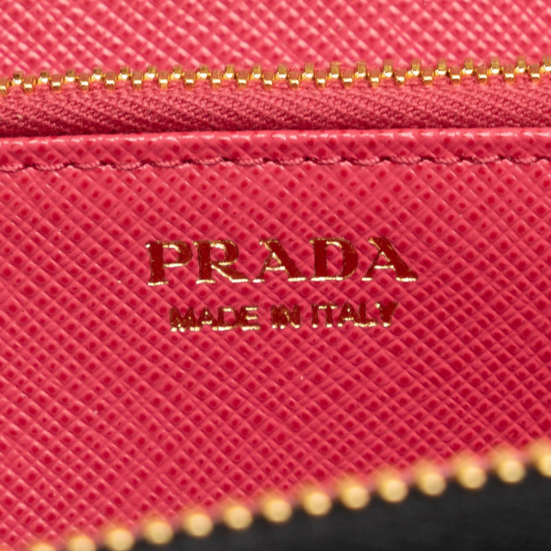 Prada x Universal Studios Saffiano Frakenstien Heart Long Wallet (SHG-85ttAU)