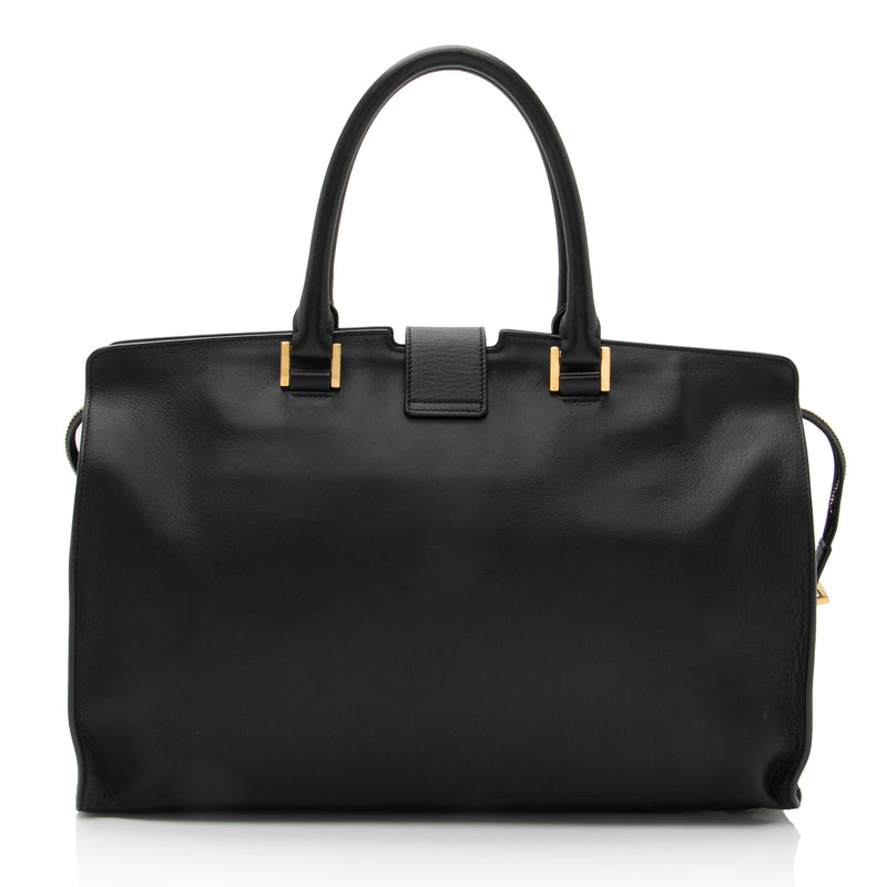 Saint Laurent Calfskin Cabas Chyc Medium Tote SHF vEmkbR LuxeDH