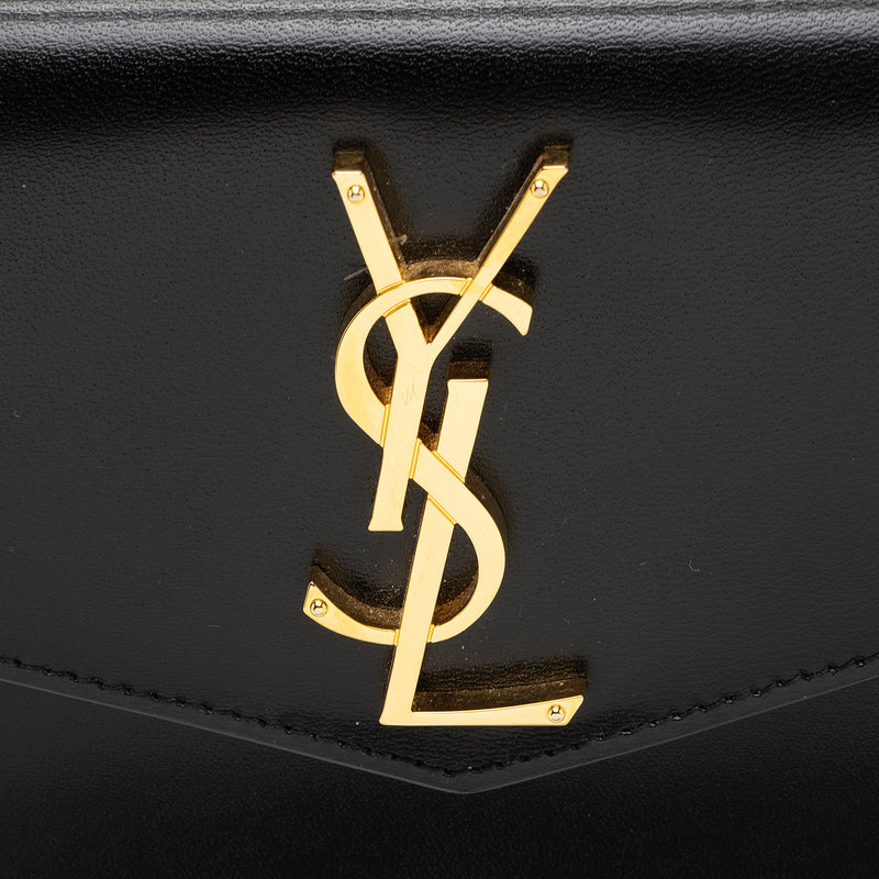 Saint Laurent Calfskin Monogram Uptown Medium Tote (SHF-H6s3rP)