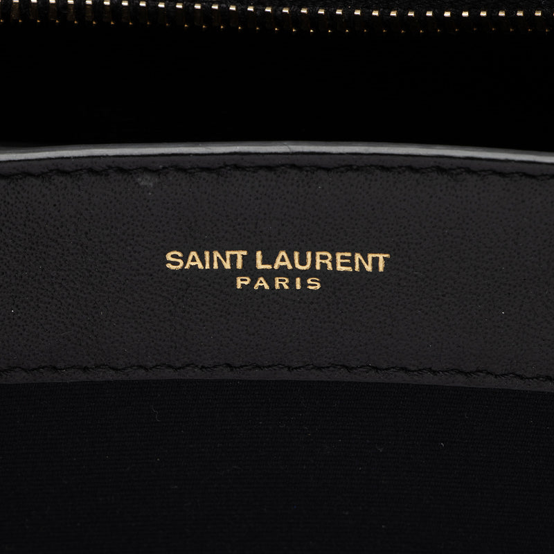 Saint Laurent Calfskin Monogram Uptown Medium Tote (SHF-H6s3rP)