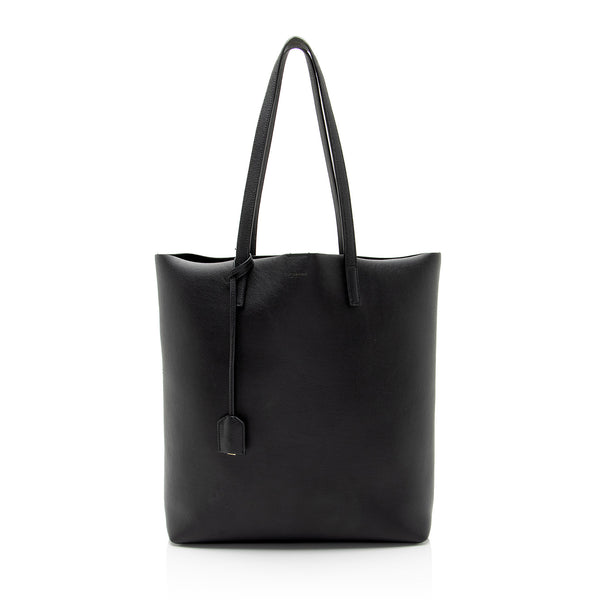 Saint Laurent Calfskin N/S Shopping Tote (SHF-vYQjjo)