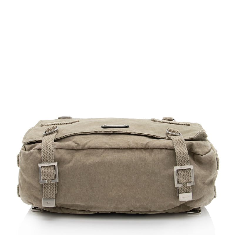 Saint Laurent Canvas Army Messenger Bag (SHF-tH8n4I) – LuxeDH