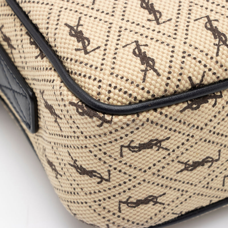 Yves Saint Laurent, Bags, Saint Laurent Beige Monogram All Over Canvas  Shoulder Bag
