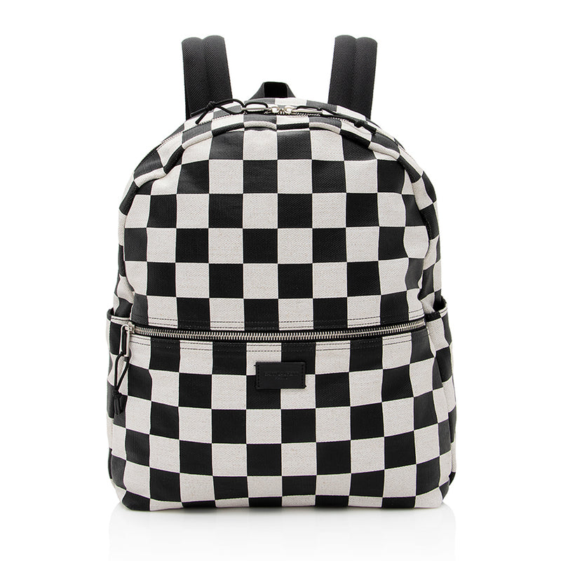 Luxe Checkered Mini Backpack
