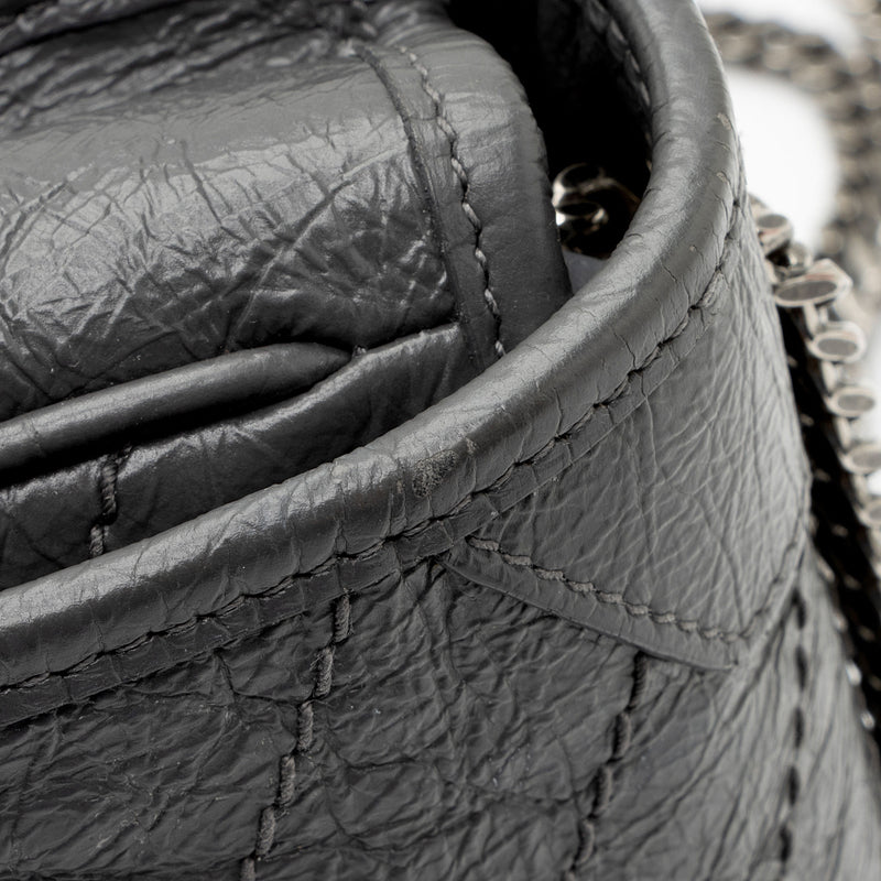 Saint Laurent Niki Ysl Monogram Crinkle Leather Wallet