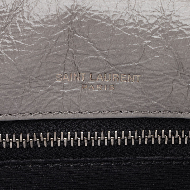 Saint Laurent Crinkled Calfskin Monogram Niki Medium Shoulder Bag (SHF-Ozz7lD)