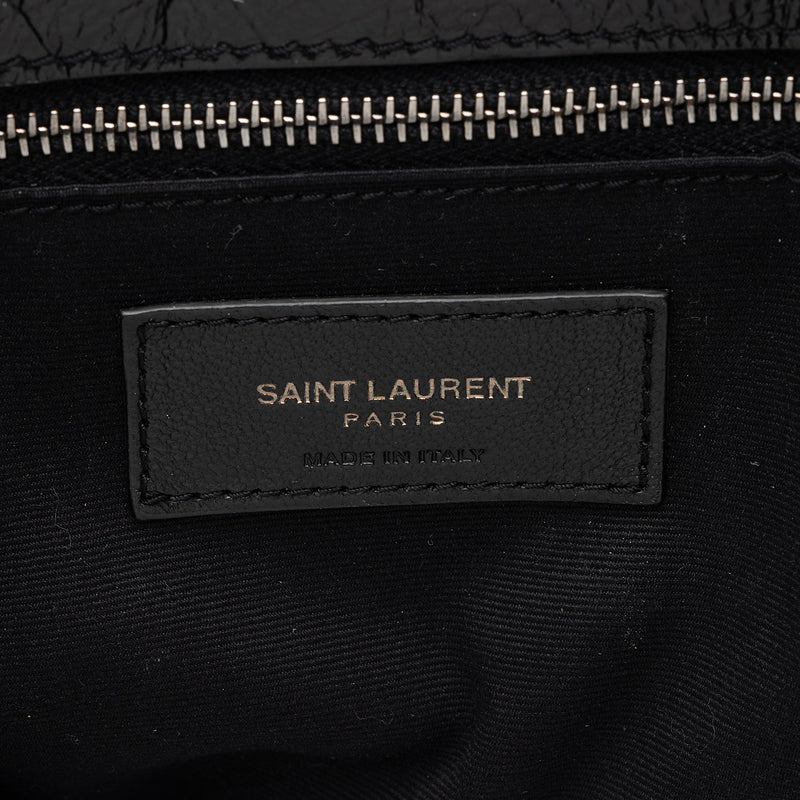 Saint Laurent Crinkled Calfskin Monogram Niki Medium Shoulder Bag (SHF-6JCA4U)