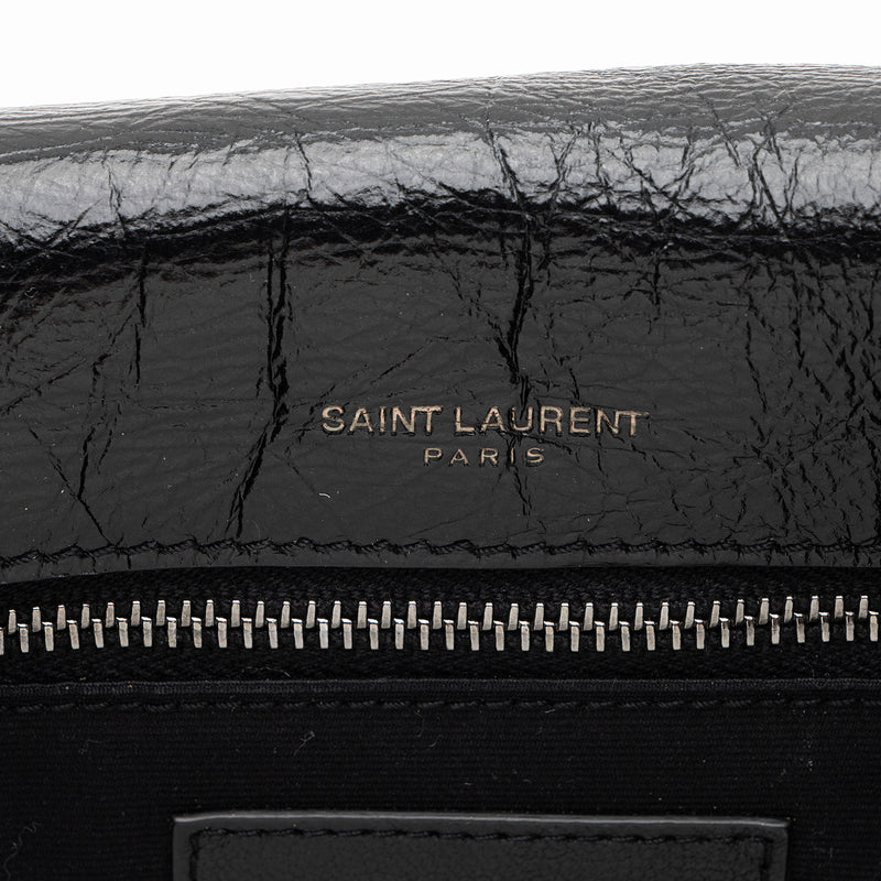 Saint Laurent Crinkled Calfskin Monogram Niki Medium Shoulder Bag (SHF-6JCA4U)