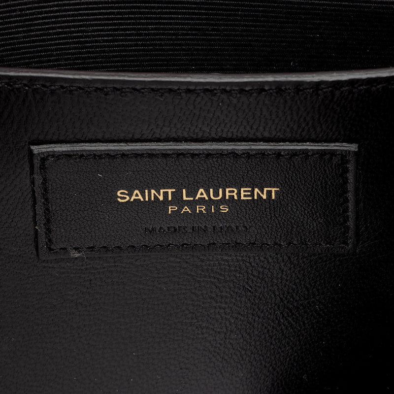 Saint Laurent Grain de Poudre Monogram Kate Clutch (SHF-8lVtTP)