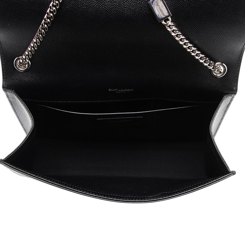 Saint Laurent Grain de Poudre Monogram Kate Medium Shoulder Bag (SHF-uDKGS6)