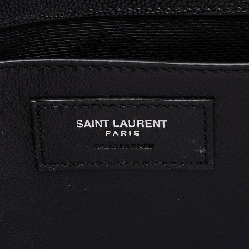 Saint Laurent Grain de Poudre Monogram Kate Medium Shoulder Bag (SHF-uDKGS6)