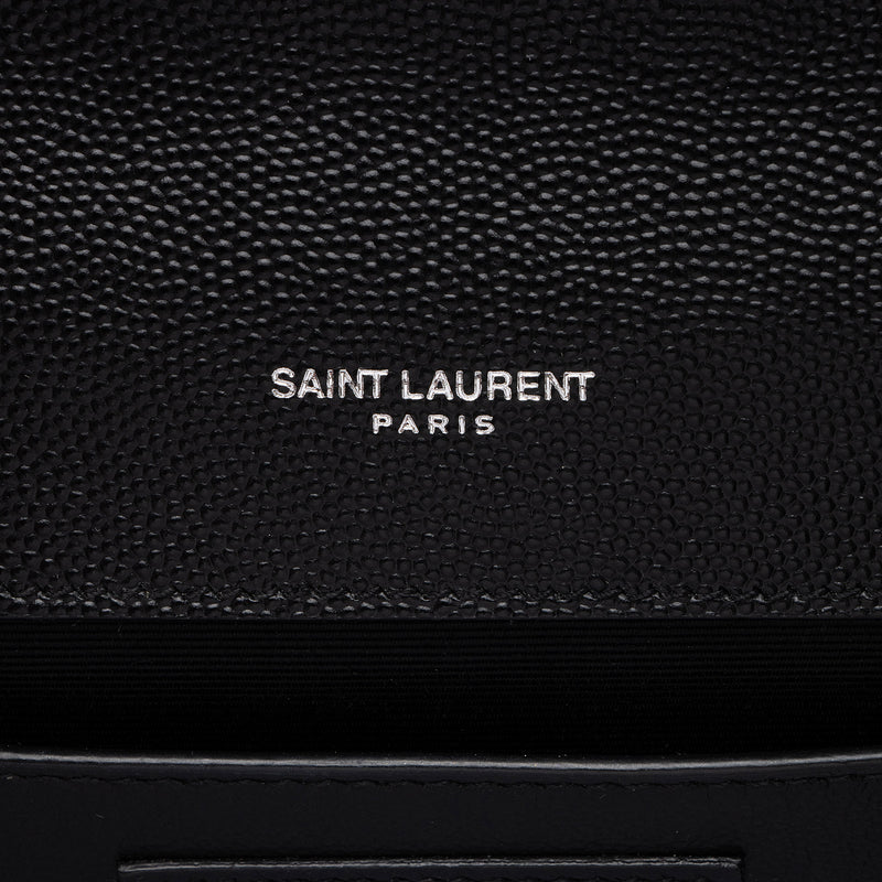 Saint Laurent Grain de Poudre Monogram Kate Medium Shoulder Bag (SHF-uDKGS6)