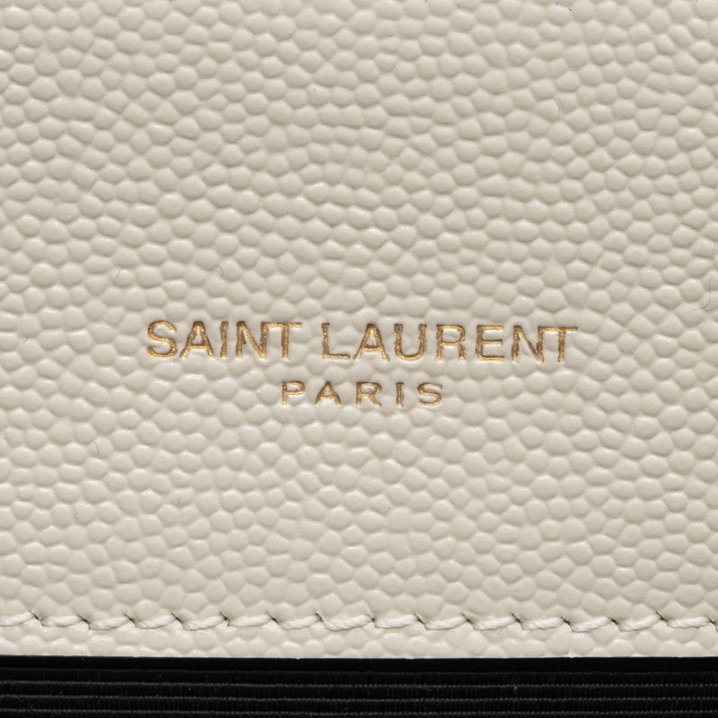 Saint Laurent Grain de Poudre Monogram Kate Small Shoulder Bag (SHF-qk60EH)