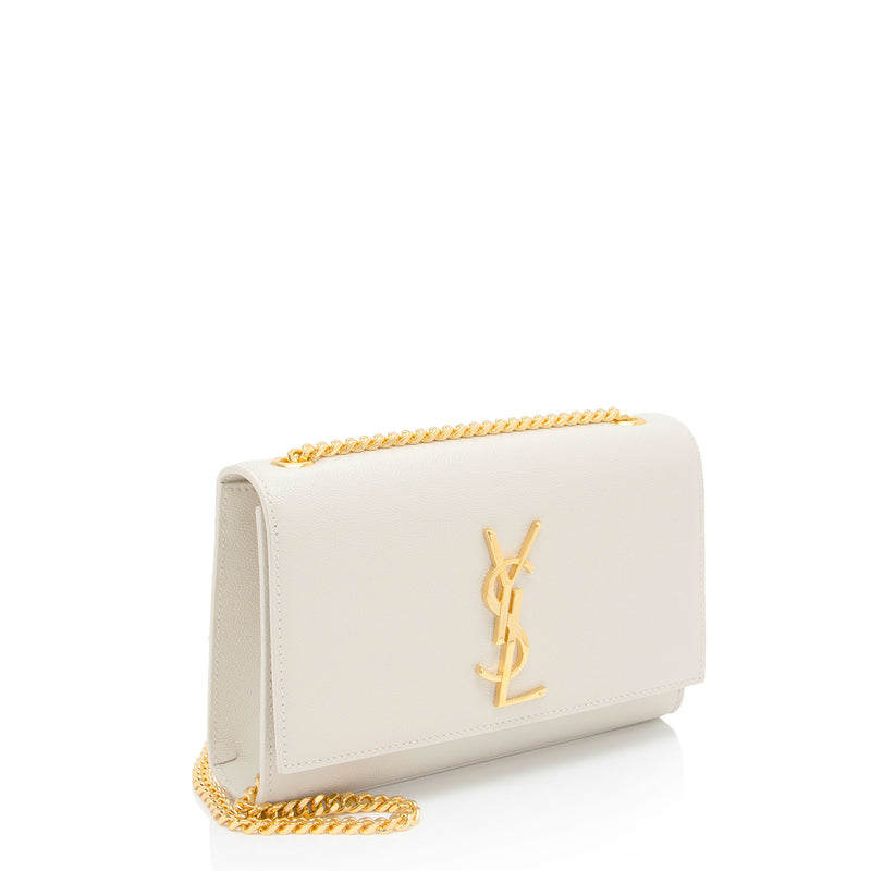 Saint Laurent Grain de Poudre Monogram Kate Small Shoulder Bag (SHF-qk60EH)