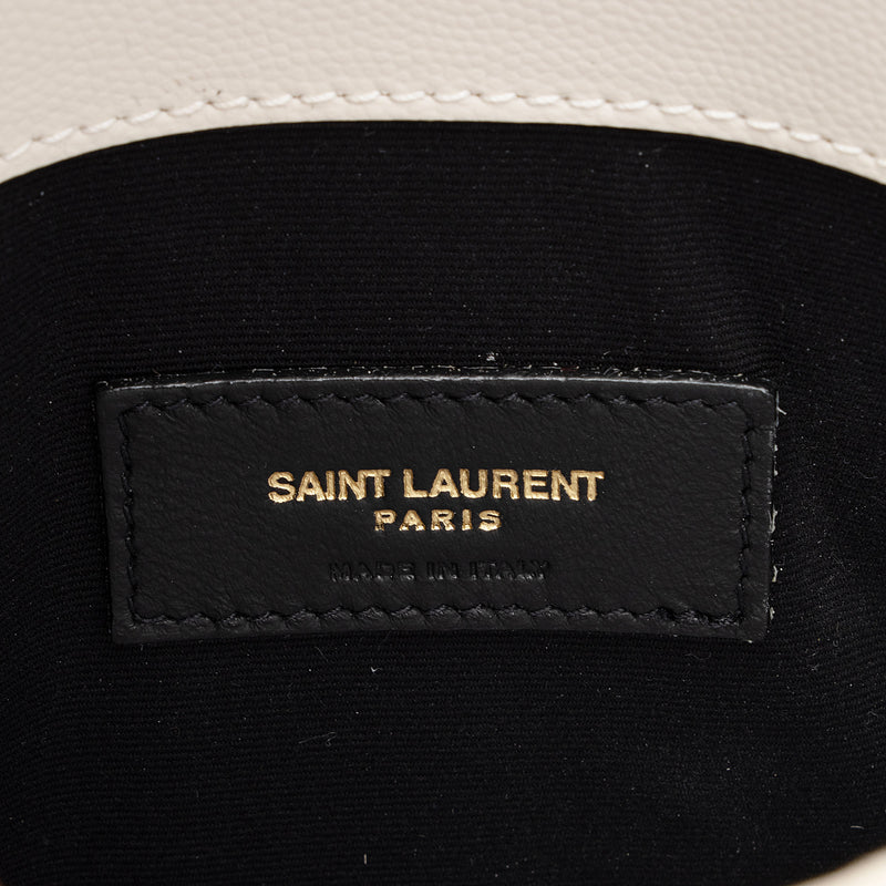 Saint Laurent Tan Leather Medium Uptown Clutch Saint Laurent Paris