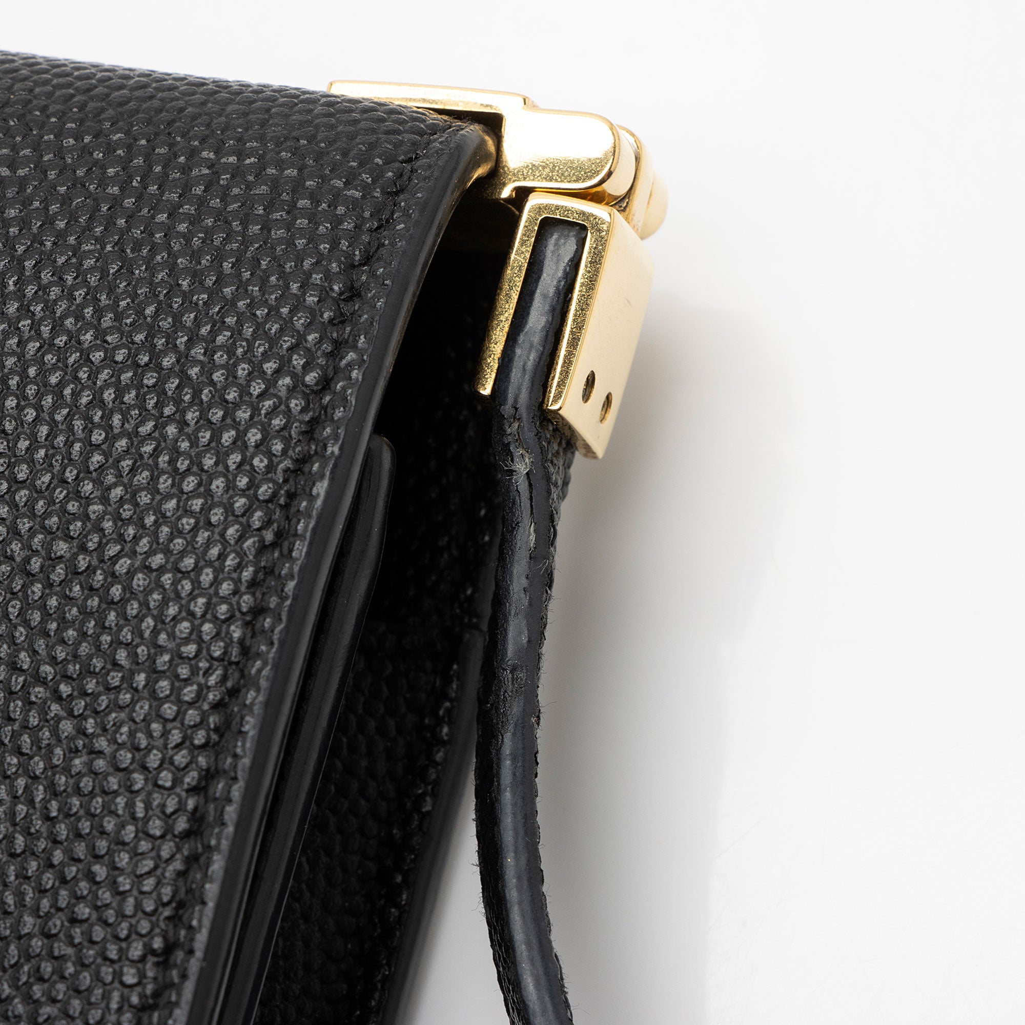 Saint Laurent Grain de Poudre Monogram Uptown Mini Crossbody (SHF-h1PziQ)