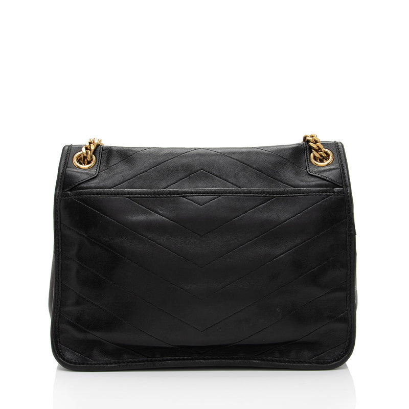 Saint Laurent Lambskin Monogram Niki Medium Shoulder Bag (SHF-bCtpVv)