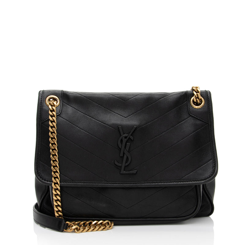 Saint Laurent Lambskin Monogram Niki Medium Shoulder Bag (SHF-bCtpVv)