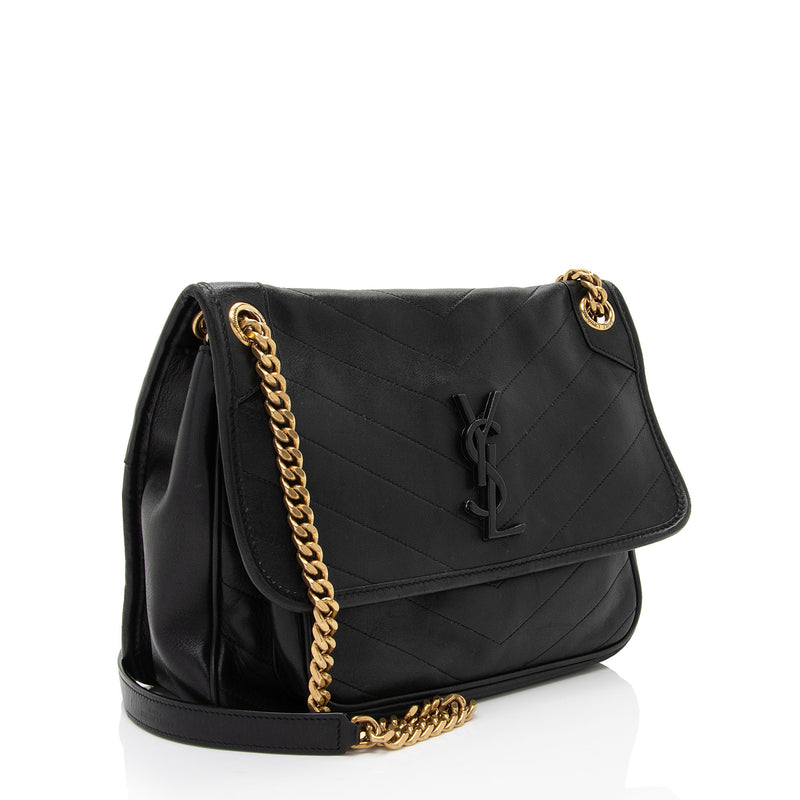 Saint Laurent Lambskin Monogram Niki Medium Shoulder Bag (SHF-bCtpVv)