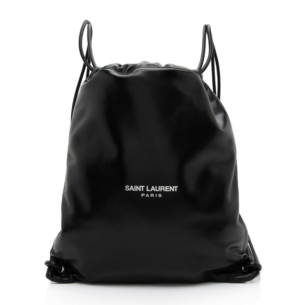 Brand New Saint Laurent Dust bag 14 x 16 Black with White Logo