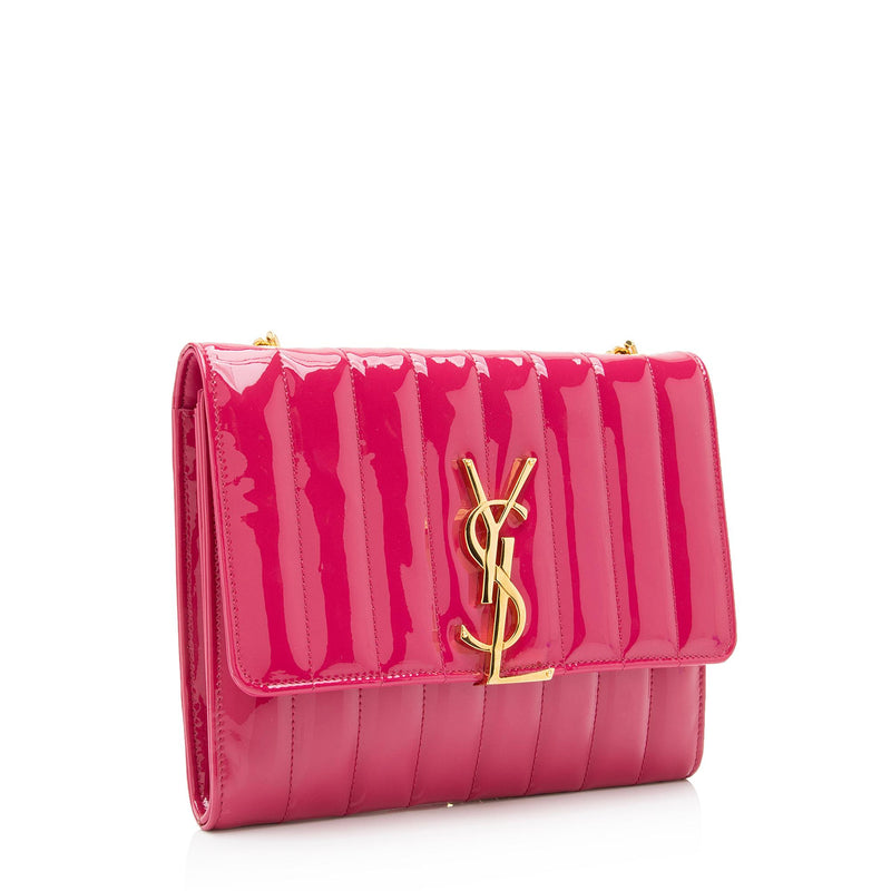 Monogram chain wallet in patent leather new arrivals