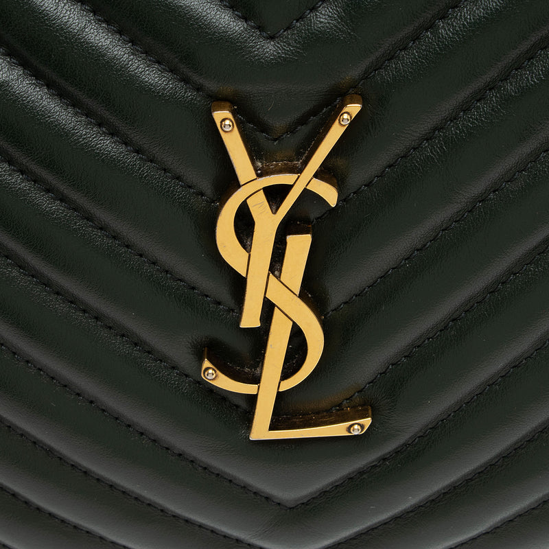 Saint Laurent Matelasse Calfskin Monogram Lou Camera Bag (SHF-xQamfO)