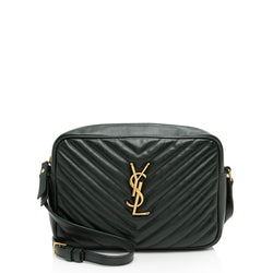 Saint Laurent Matelasse Calfskin Monogram Lou Camera Bag (SHF-xQamfO)