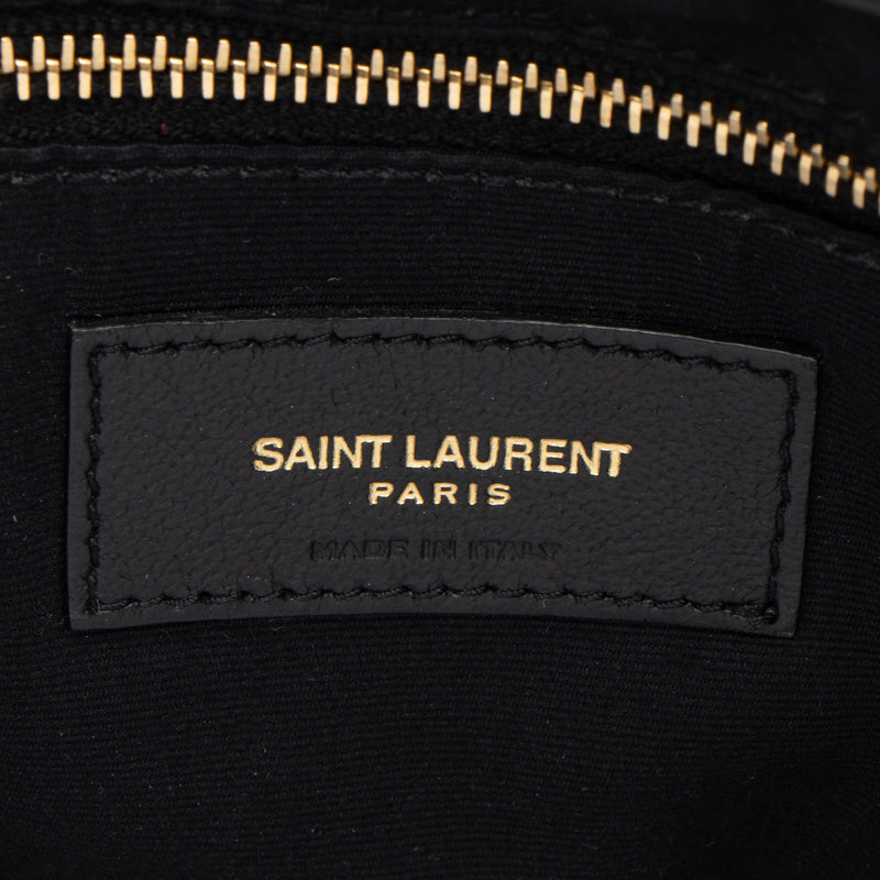 Saint Laurent Matelasse Calfskin Monogram LouLou Chain Large Shoulder Bag (SHF-4WGXVa)