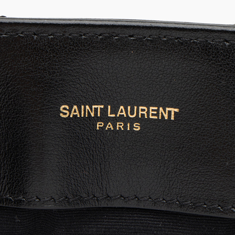 Saint Laurent Matelasse Calfskin Monogram LouLou Chain Large Shoulder Bag (SHF-4WGXVa)