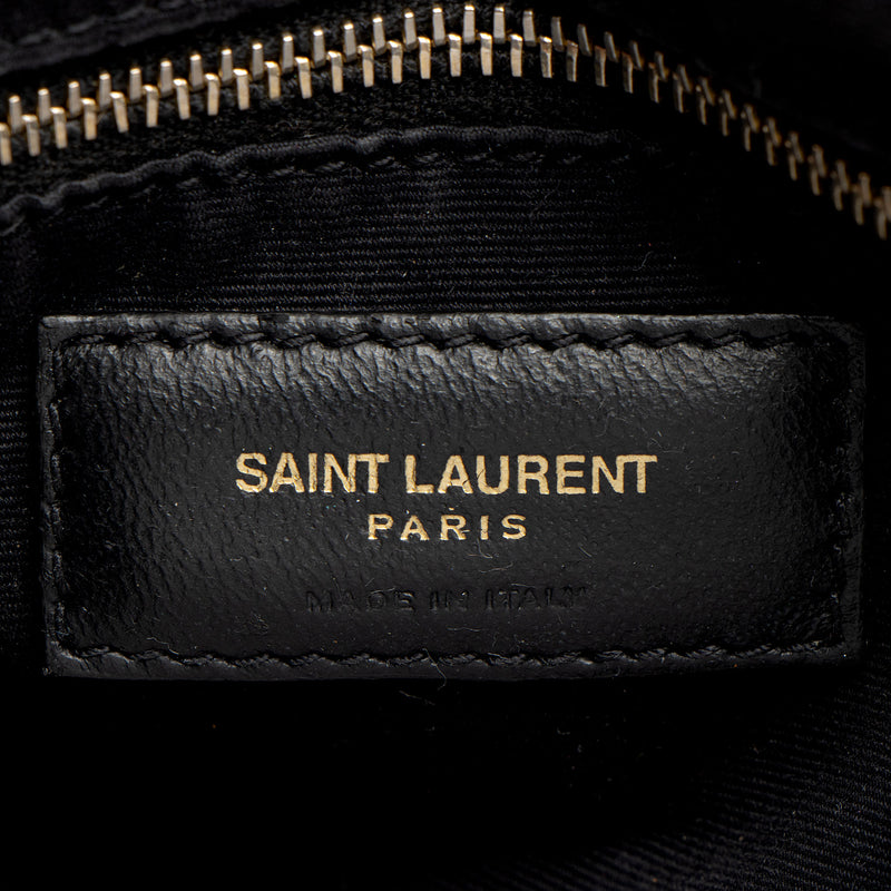 Saint Laurent Matelasse Calfskin Monogram LouLou Chain Medium Shoulder Bag (SHF-BDGDQZ)