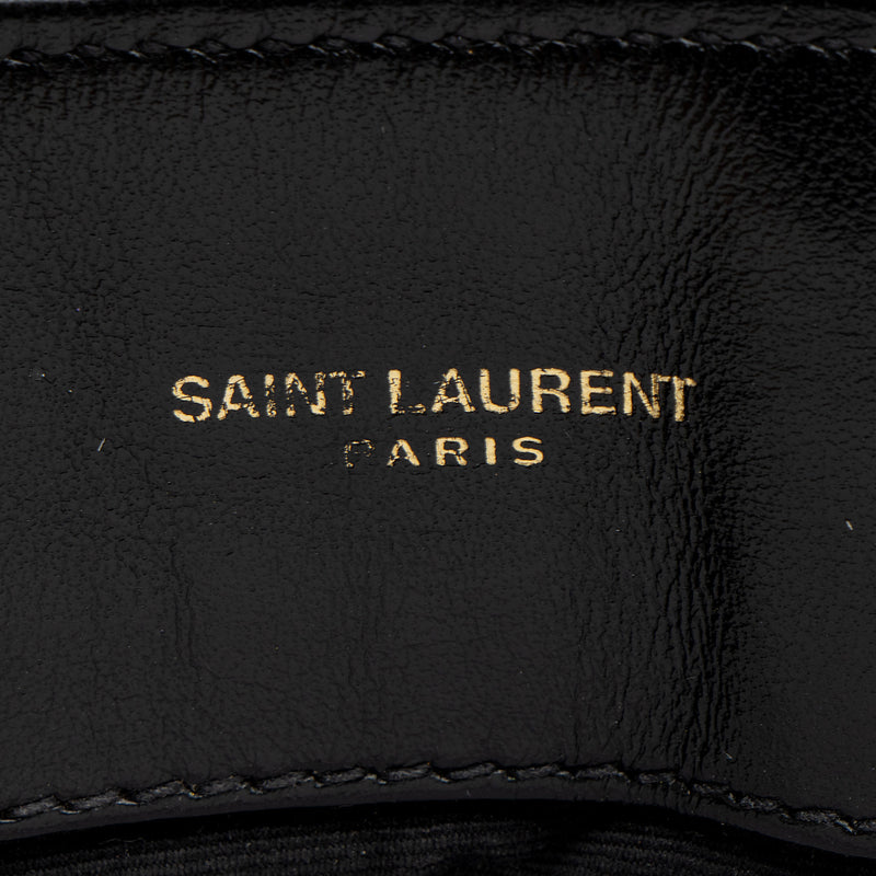 Saint Laurent Matelasse Calfskin Monogram LouLou Chain Medium Shoulder Bag (SHF-BDGDQZ)