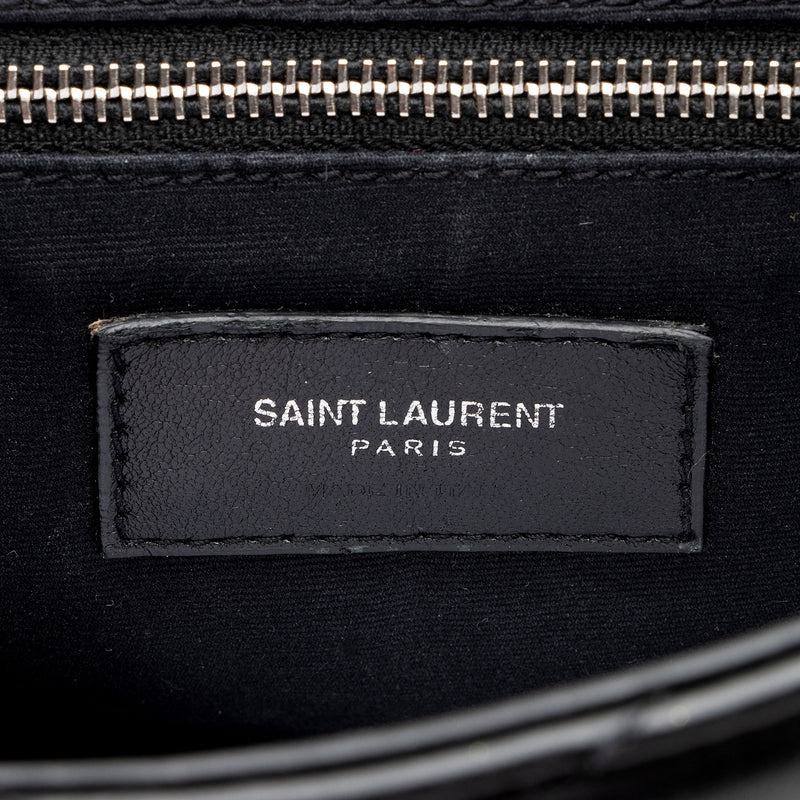 Saint Laurent Loulou Small Backpack In Matelassé y Leather in