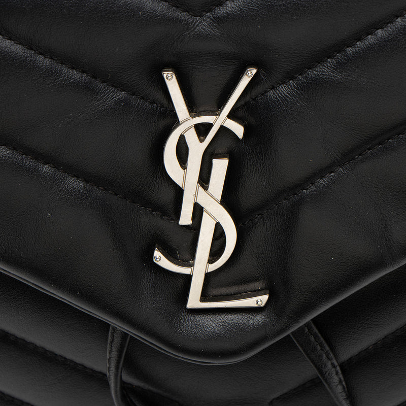 Saint Laurent Matelasse Calfskin Monogram LouLou Small Backpack (SHF-Qq19q6)