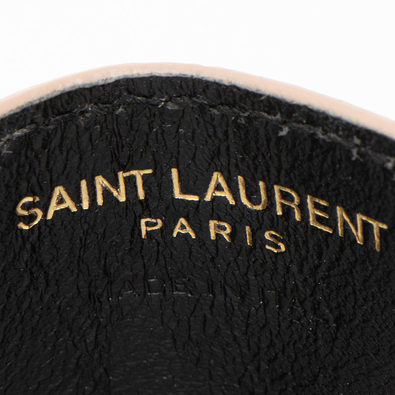 Saint Laurent Matelasse Grain de Poudre Monogram Card Case (SHF-SrdVDd)