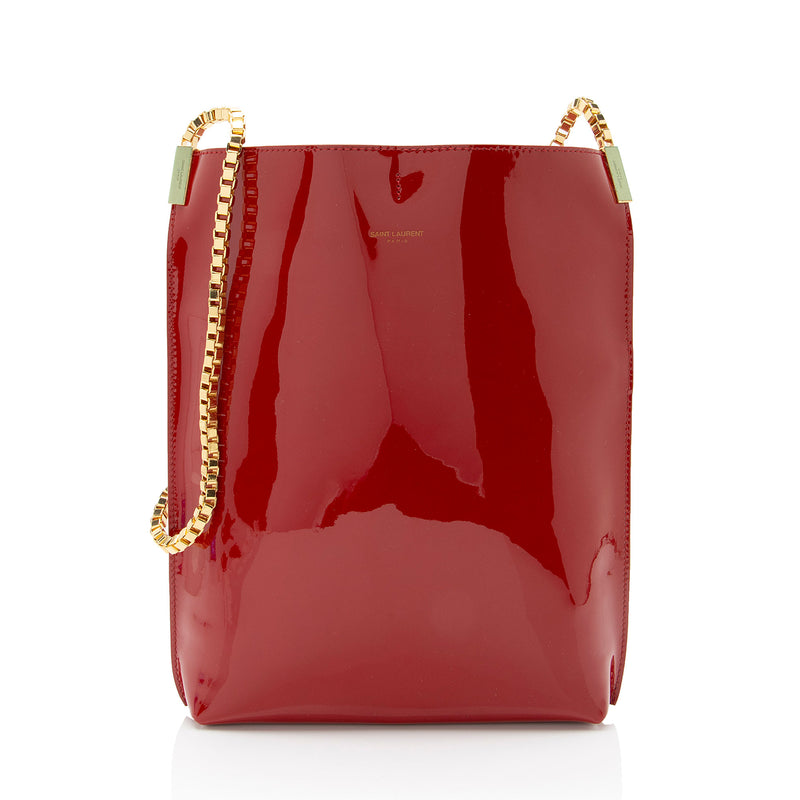 Saint Laurent Patent Leather Suzanne Small Hobo (SHF-2wiVvB)