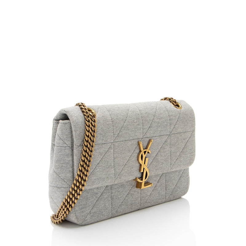 Saint Laurent Quilted Jersey Monogram Jamie Medium Shoulder Bag (SHF-YvRghY)