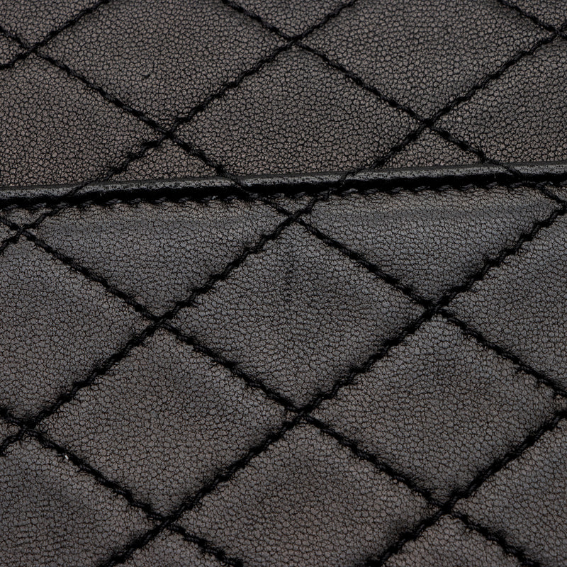 Saint Laurent Quilted Lambskin Monogram Gaby Shoulder Bag (SHF-8HOn3a)