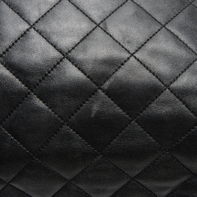 Saint Laurent Quilted Lambskin Monogram Icare Maxi Shopping Tote (SHF-wrAW37)