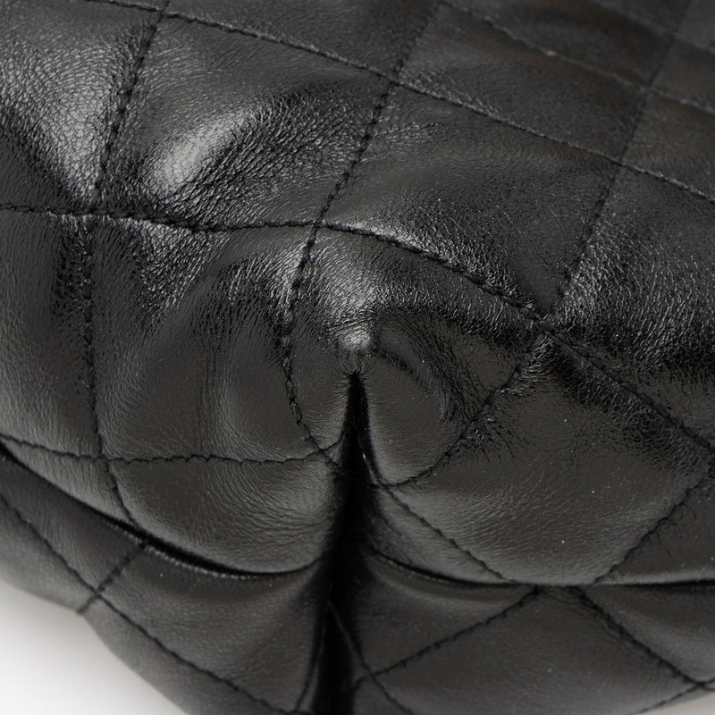 Saint Laurent Quilted Lambskin Monogram Icare Maxi Shopping Tote (SHF-kQ3hRQ)