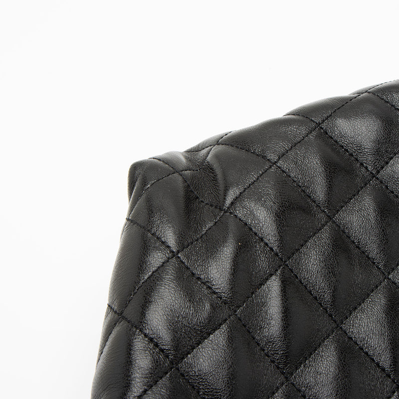 Saint Laurent Quilted Lambskin Monogram Icare Maxi Shopping Tote (SHF-kQ3hRQ)