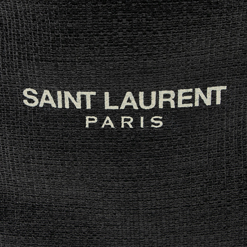 Saint Laurent Leather Teddy Small Bucket Bag (SHF-18098)