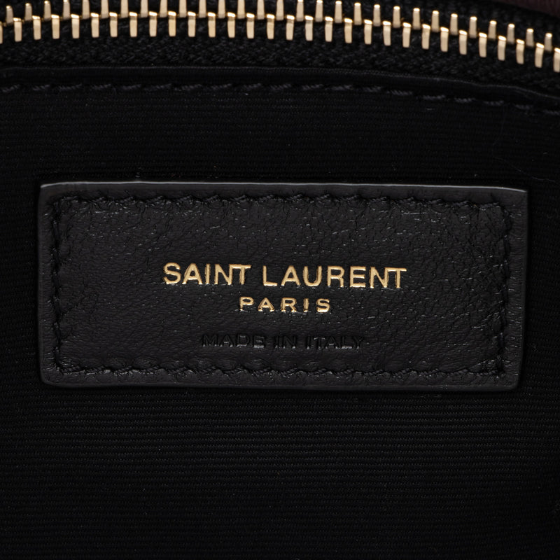 Saint Laurent Tweed Monogram LouLou Chain Medium Shoulder Bag (SHF-2WQOI0)