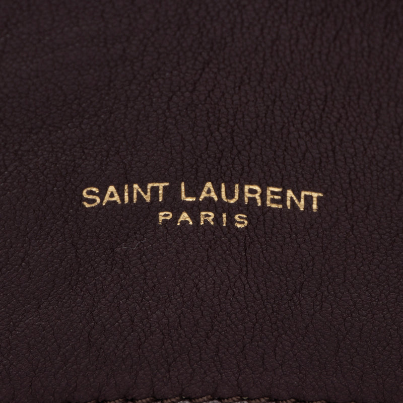 Saint Laurent Tweed Monogram LouLou Chain Medium Shoulder Bag (SHF-2WQOI0)