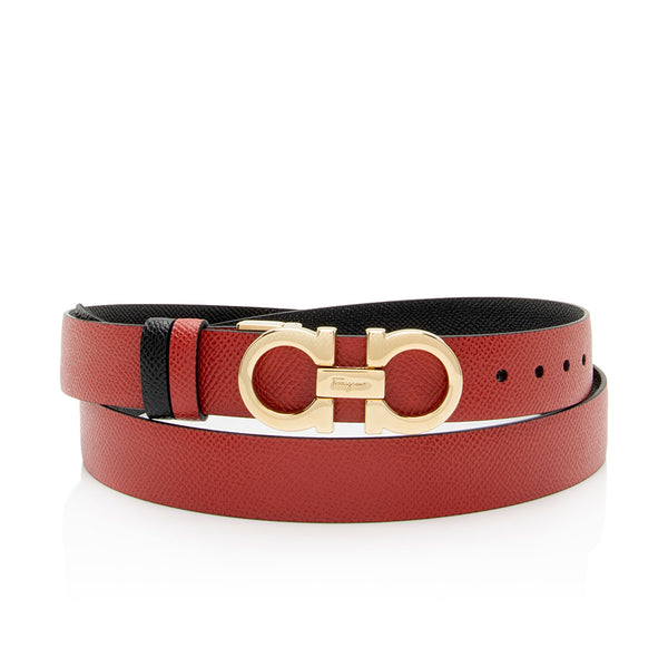 Salvatore Ferragamo Leather Reversible Gancini Belt - Size 40 / 100 (SHF-BSEnq8)